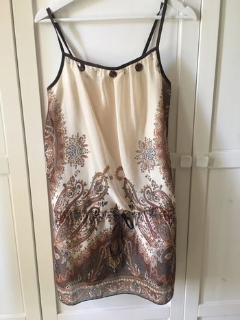 Tunique marron motif