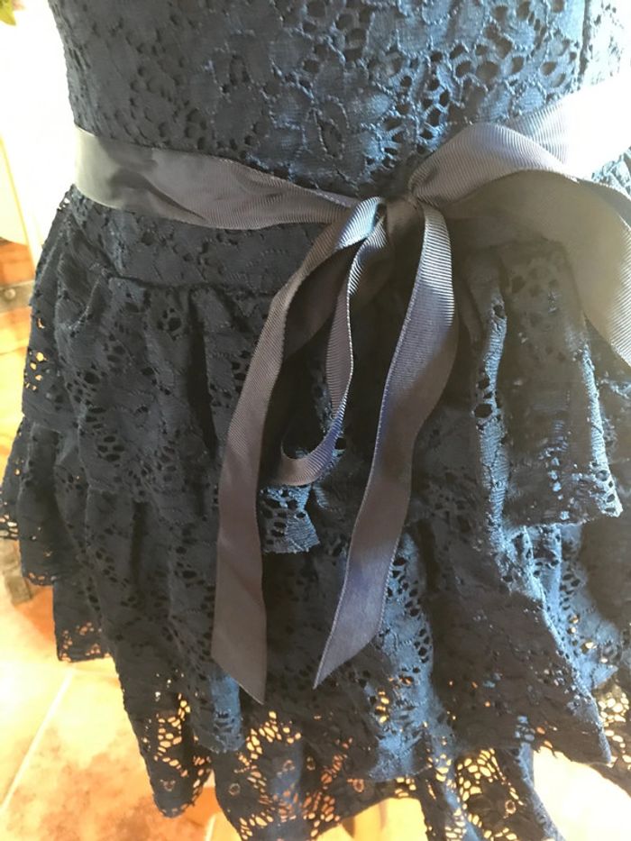 Morgan robe bustier taille 40 bleu marine quasi neuve - photo numéro 2