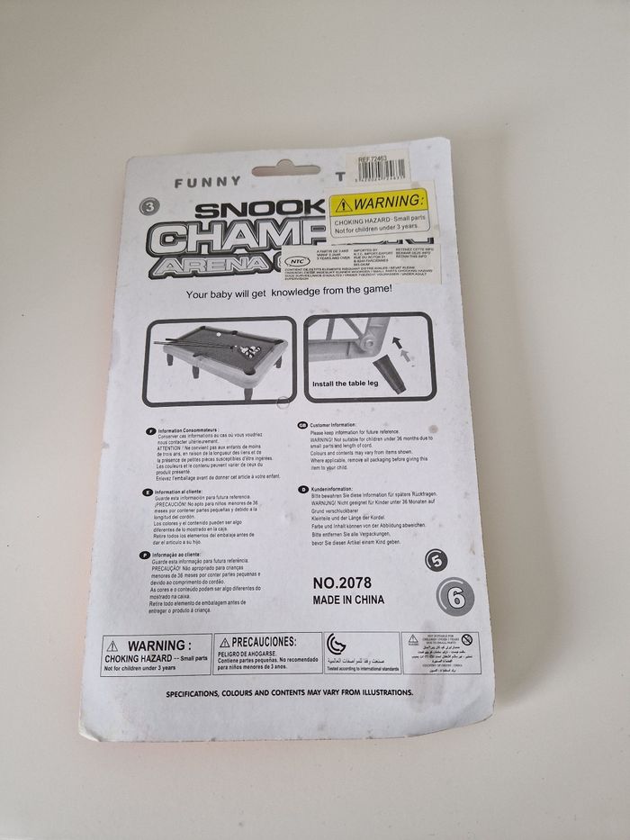 Mini jeu de billard - photo numéro 2