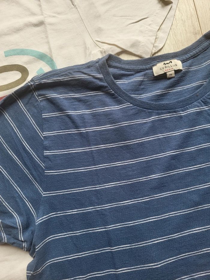 Lot de 2 tee-shirts garçon 16ans cyrillus - photo numéro 3