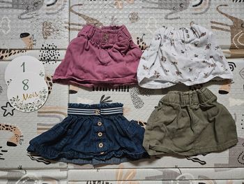 Lot 4 jupes en jeans 18 mois