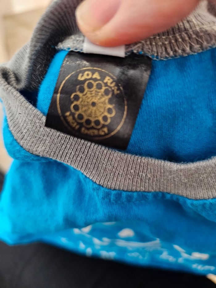 T shirt bleu rigolo drole 1 an - photo numéro 3