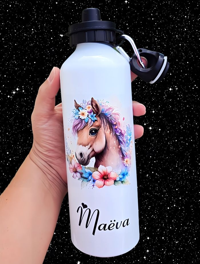 Gourde personnalisée 750ml cheval