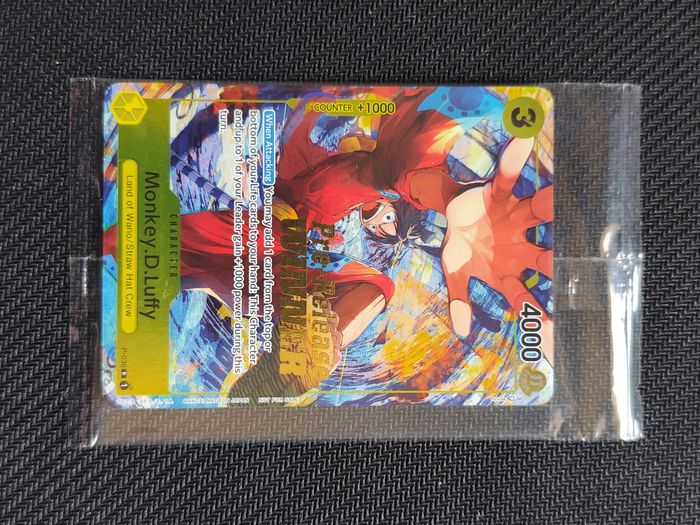 One Piece Card Game Monkey.D.Luffy Pre-Release Winner Promo P-036 Sealed - photo numéro 2
