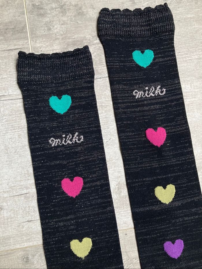 Chaussettes noires hautes MILK - photo numéro 2