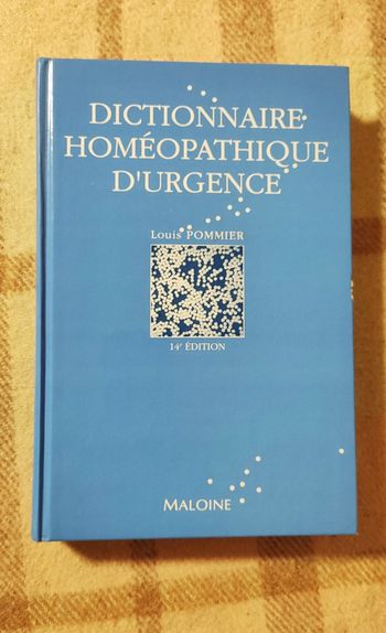 Dictionnaire homéopathique d'urgence