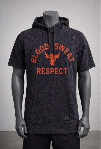 Sweat Under Armour gris à capuche Blood Sweat Respect 