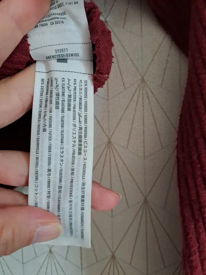 Pull col roulé femme doux bordeaux épaules dénudées Hollister XS tbe - photo numéro 5