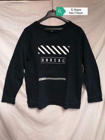 Sweat marine Kiabi S-16ans 164.176cm