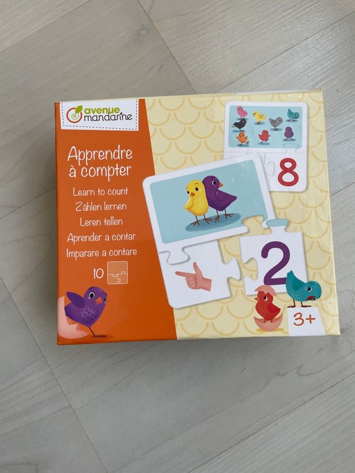 Jeu neuf : boite éducative de 10 puzzles de 3 pièces à assembler - photo numéro 2
