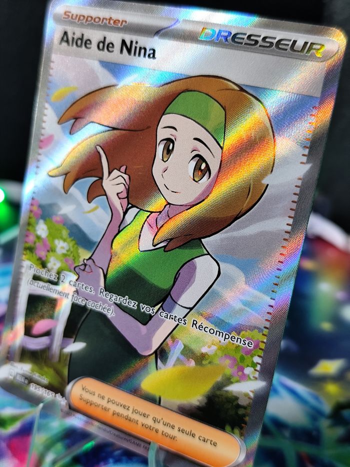 Carte pokémon neuve 🇨🇵 Aide de Nina 195/165 Serie 151 - photo numéro 3
