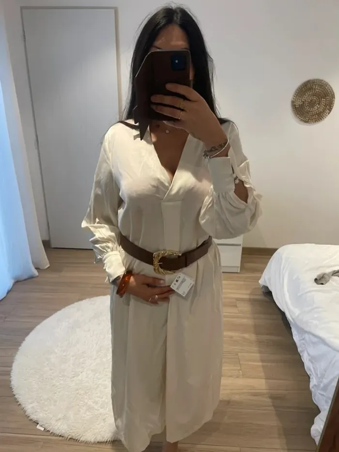 Robe longue satin H&M - photo numéro 9