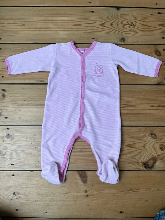 Lot de deux pyjamas une pièce velours bébé fille - photo numéro 6