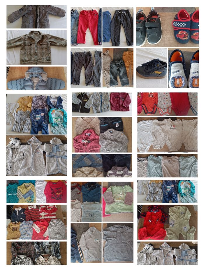 Lot vêtements automne hiver 24 mois (+ de 80 pièces)
