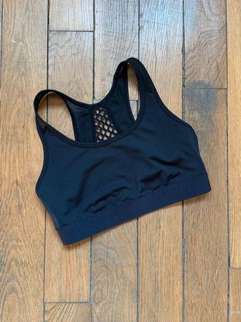 Brassière top noir sport h&m taille 36 s