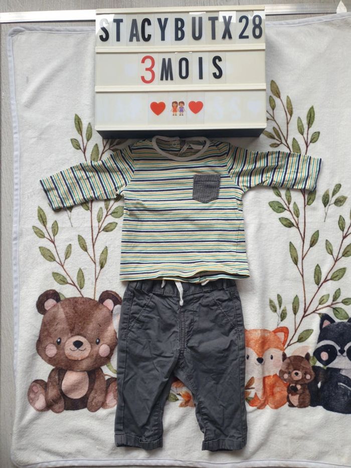 Ensemble garçon 3 mois