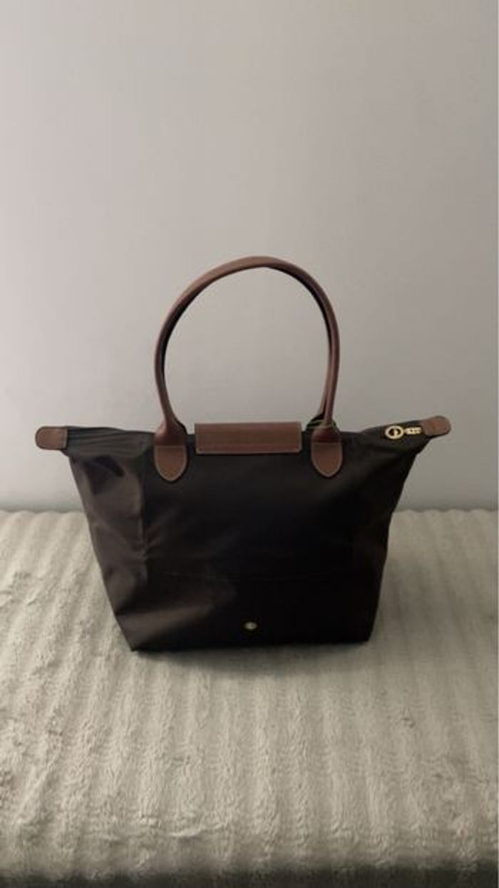 Sac Longchamp marron taille L - photo numéro 3
