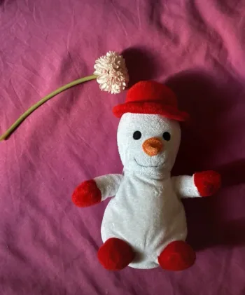 Peluche bonhomme de neige