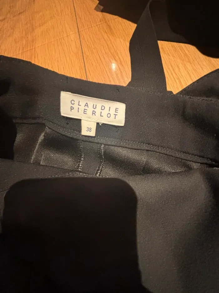 🖤 Robe noire dos croisé avec noeud - modèle Rencontre - Claudie Pierlot 🖤 T38 - photo numéro 11