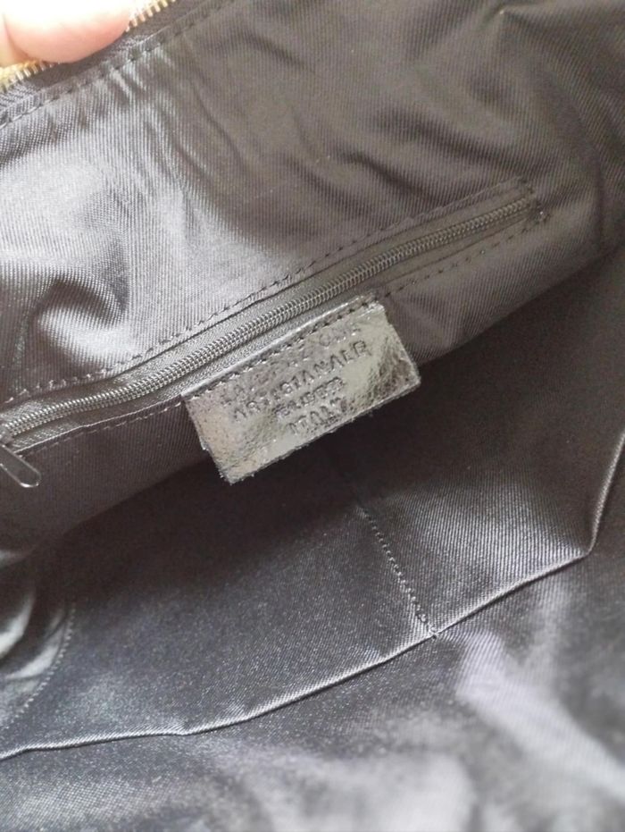 Sac bowling cuir taille standard noir irisé - photo numéro 5