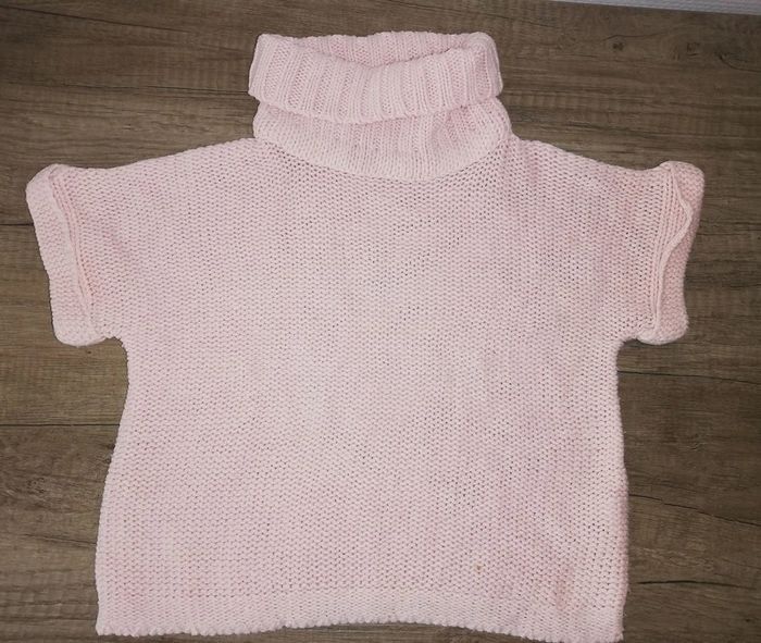 Pull sans manches à col roulé rose 2/3 ans #Fille2 ans