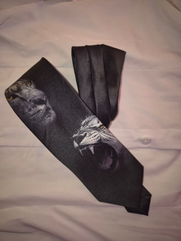 Cravate tigre blanc - photo numéro 8