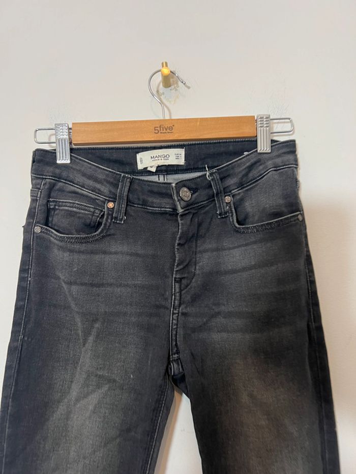 Jean gris délavé Mango - photo numéro 3