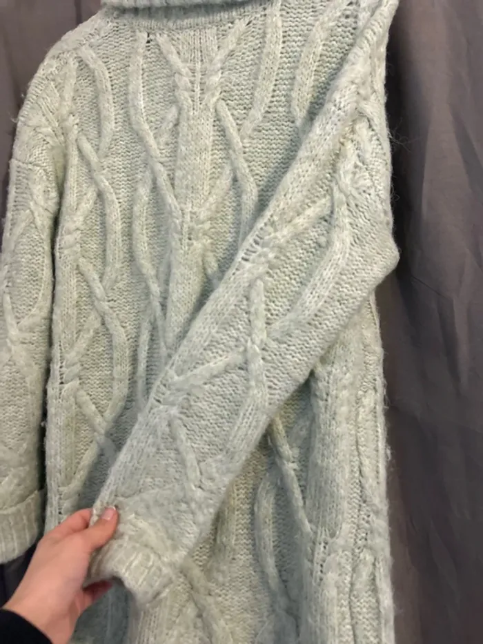 Pull robe, longue émeraude - photo numéro 4