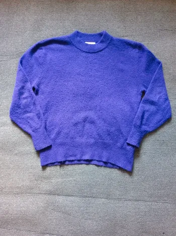 Pull laine violet
