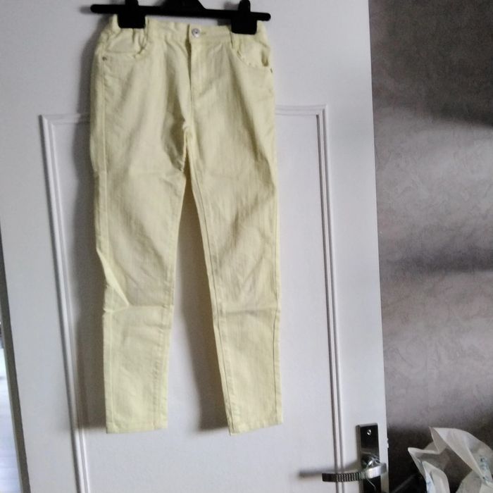 Jean jaune fille 9 ans Vert Baudet - photo numéro 4