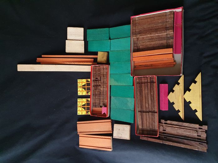 Jeu de construction en bois Forestière baby Jeujura ancien - photo numéro 3