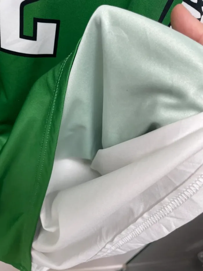 Basketball type jersey débardeur maillot reversible green white Adult M - photo numéro 8