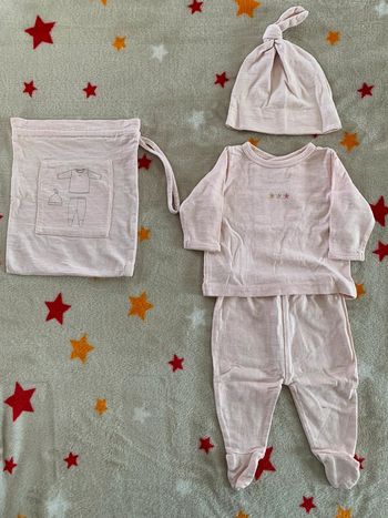 Ensemble Naissance Bout’chou Rose Poudré 0M