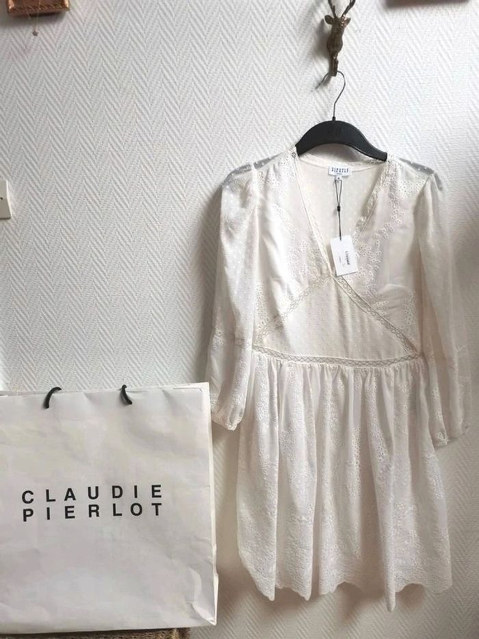 😍 Tres belle robe d'été Roma Ecru signé Claudie Pierlot | taille 36 | prix boutique 265€ 😍 - photo numéro 5