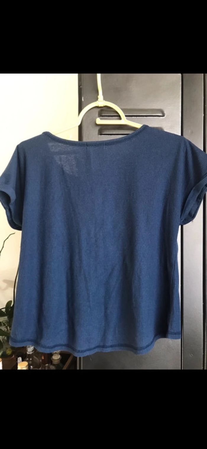 Teeshirt , CacheCache, taille L, bleu marine - photo numéro 6