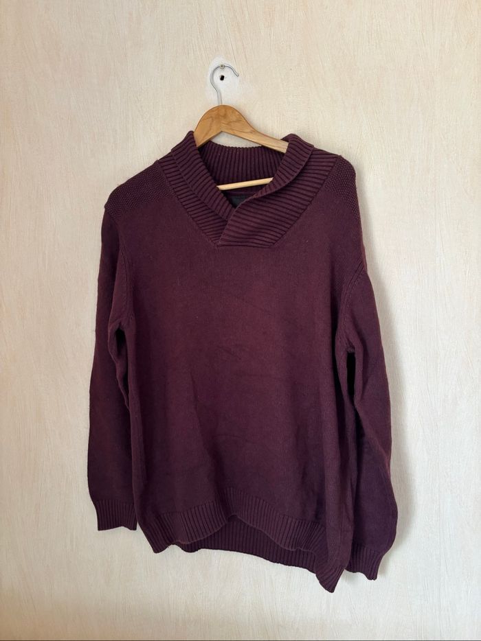 Pull bordeaux - photo numéro 2