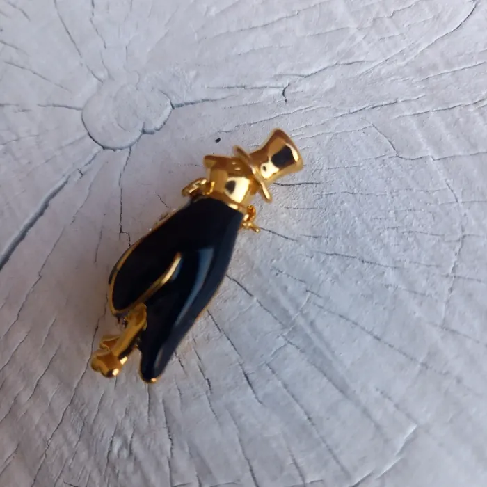 Broche vintage pingouin - photo numéro 3