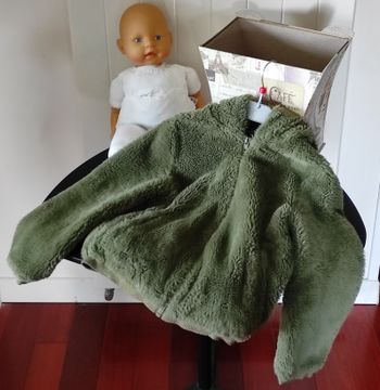 Veste Teddy en polaire fille 6 ans