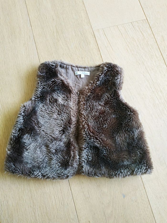 Gilet 18 mois imitation fourrure