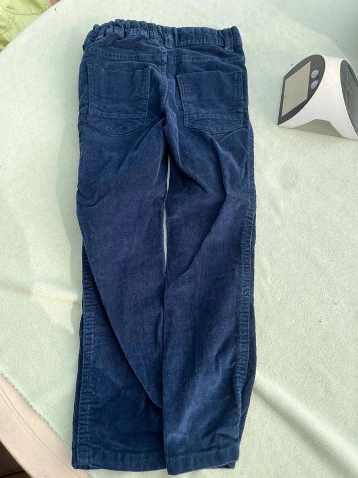 Pantalon velours bleu taille 5 ans - photo numéro 2