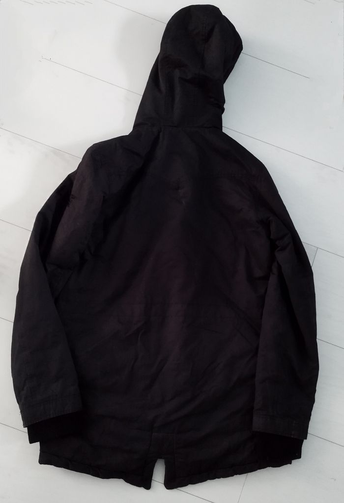Blouson noir à capuche - photo numéro 9