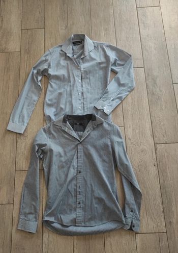 Lot de 2 chemises manches longues homme motifs S