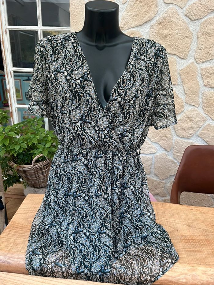 Robe it hippie été femme taille L 40 en voilage fleurs - photo numéro 7