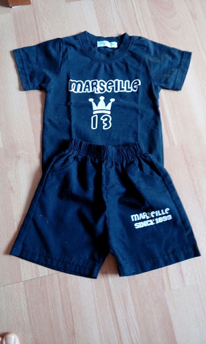 Ensemble short+ t-shirt Marseille