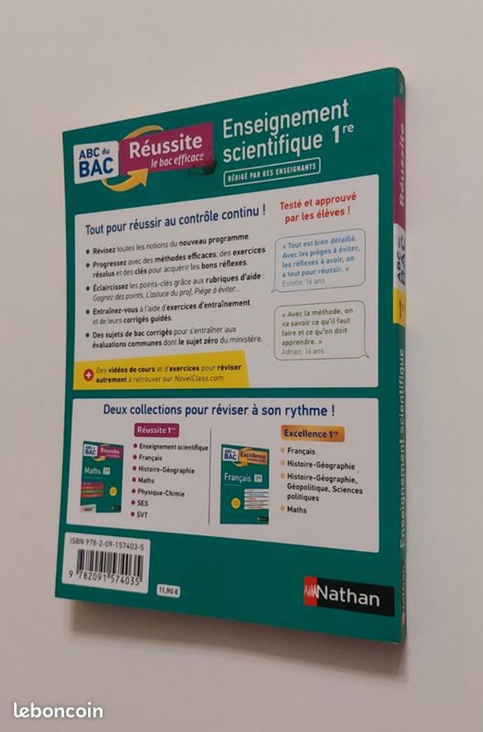 ABC du Bac - Enseignement scientifique- 1ere - photo numéro 3