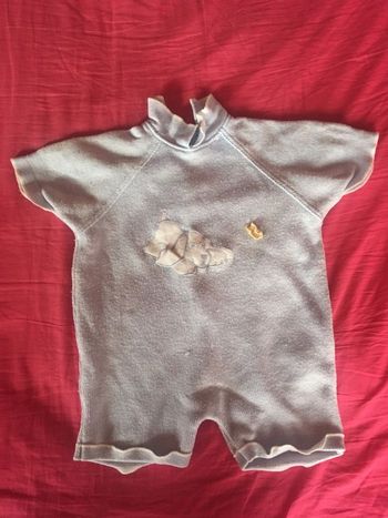 grenouillère bleu ciel 3 mois