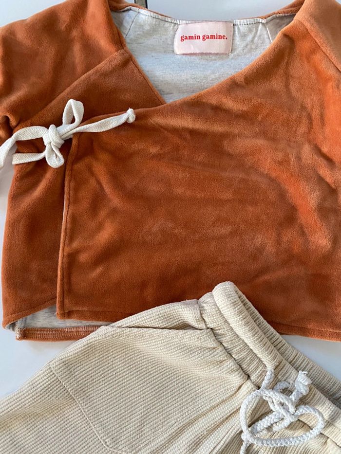 Ensemble lot mixte 12-18 mois Gamin Gamine velours - photo numéro 4
