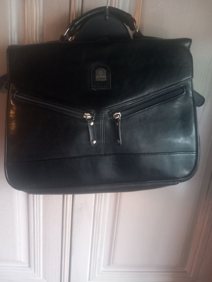 Sac à main noir simili cuir Phoenix