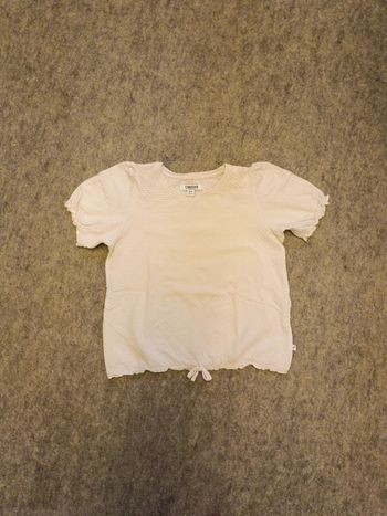 Haut manches courtes blanc 6 ans