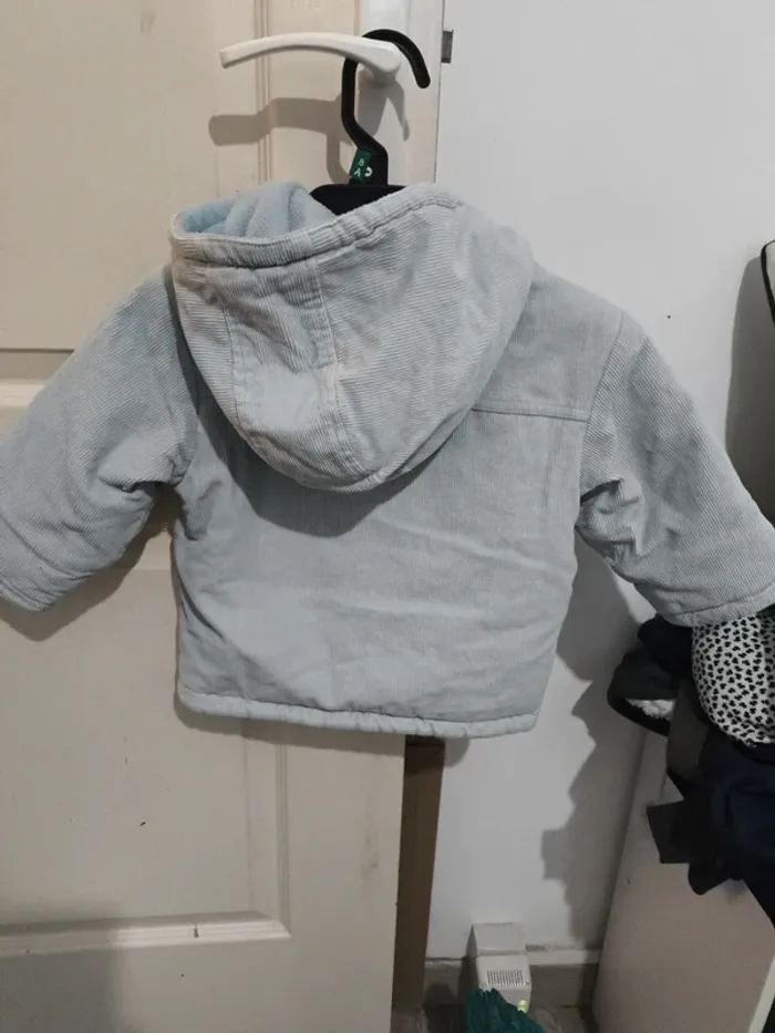 Manteau bleu taille 74 cm - photo numéro 6